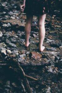 legs, bare feet, female